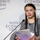 Greta Thunberg speaks at last year’s annual meeting for the World Economic Forum. She’ll be speaking again this year.